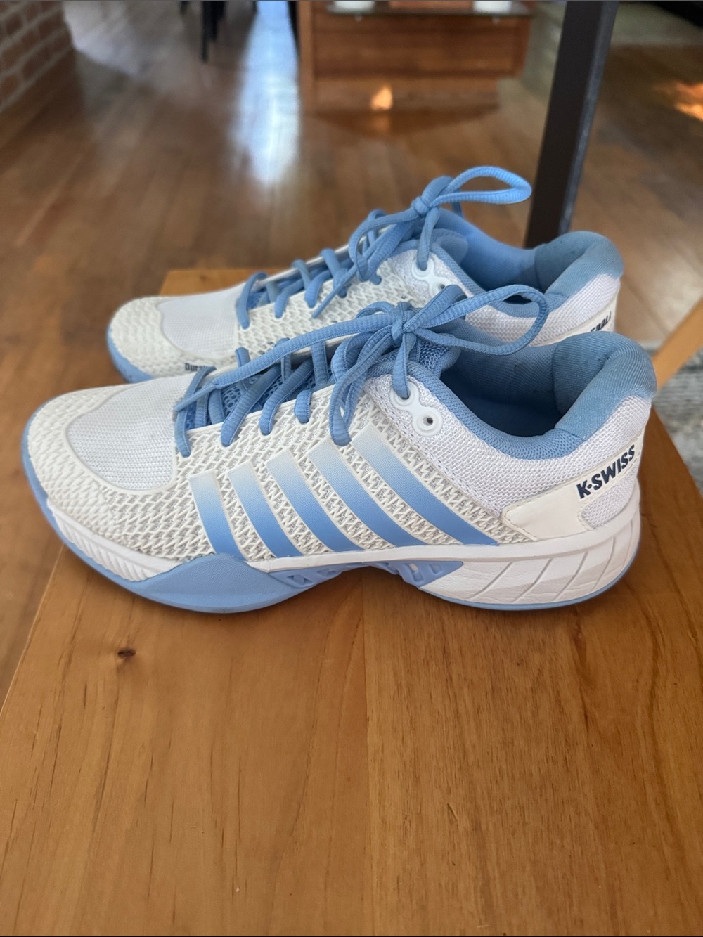 K-Swiss Express light Women's Sky Blue and White Pickleball Shoes